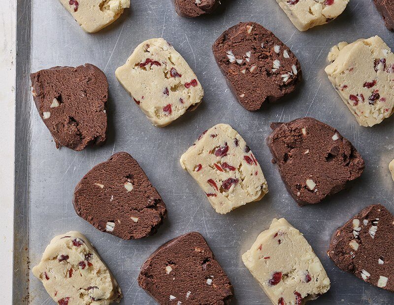 Frozen cookie pucks